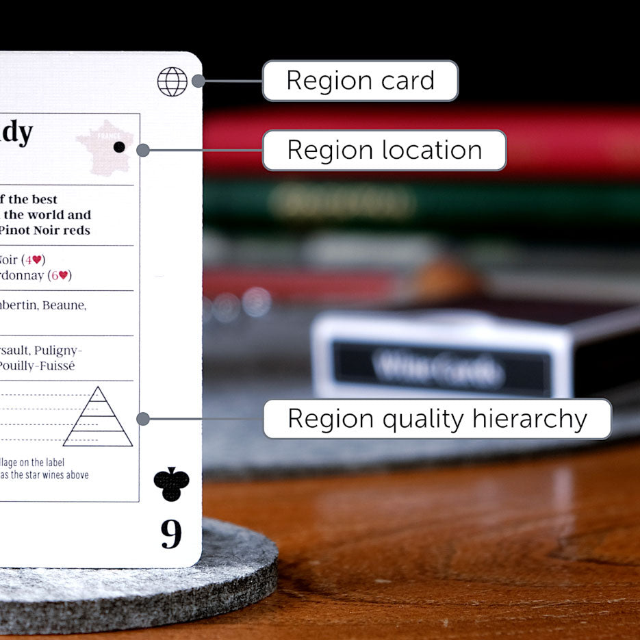 Oenophilia White Wine Playing Cards - Educational Poker Deck With 52 Different Wines