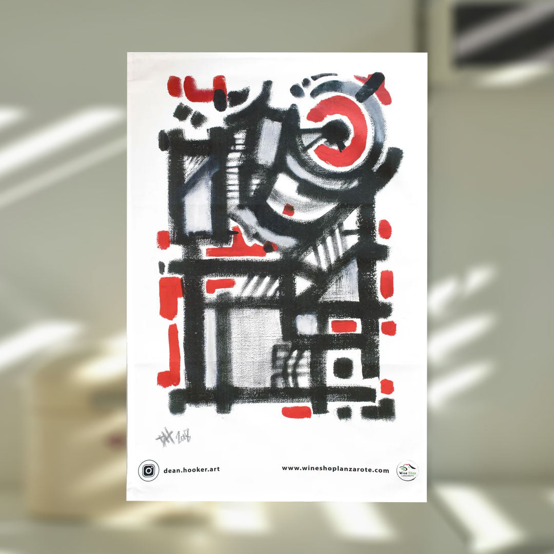 Tea Towel | Abstract Lanzarote by Dean Hooker