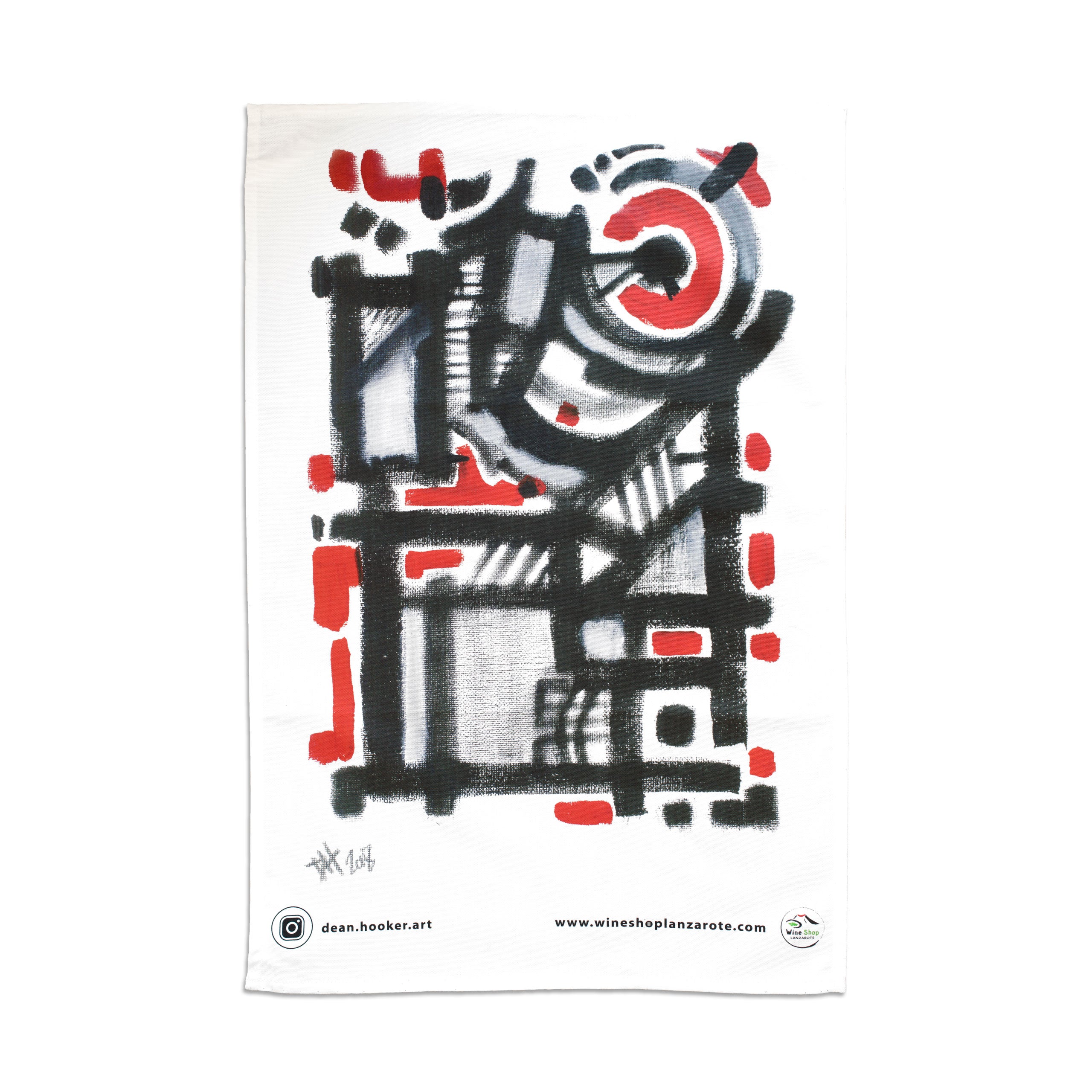 Tea Towel | Abstract Lanzarote by Dean Hooker